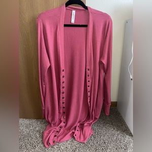 Zenana long button cardigan